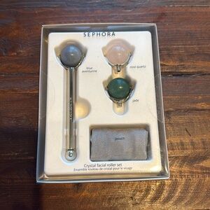 Sephora crystal facial roller set - brand new